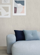 Cherry Wood Grey Peel & Stick Wallpaper with Modern Wood Grain Pattern - RoomMates RMK12672PL