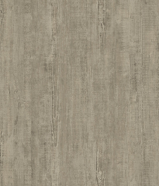 Dimensional Natural Wood Taupe Peel & Stick Wallpaper with Modern Wood Look - York RMK12674PL