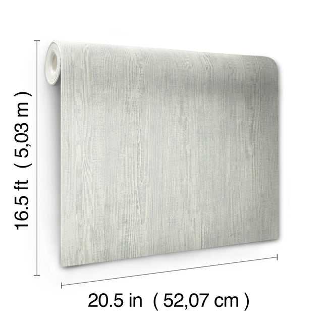 Dimensional Natural Wood Blue Peel & Stick Wallpaper with Modern Wood Look Pattern - York RMK12675PL