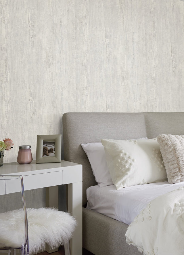 Dimensional Natural Wood Blue Peel & Stick Wallpaper with Modern Wood Look Pattern - York RMK12675PL