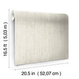 Dimensional Natural Wood Cream Peel & Stick Wallpaper with Modern Wood Look - York RMK12676PL