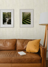 Dimensional Natural Wood Cream Peel & Stick Wallpaper with Modern Wood Look - York RMK12676PL