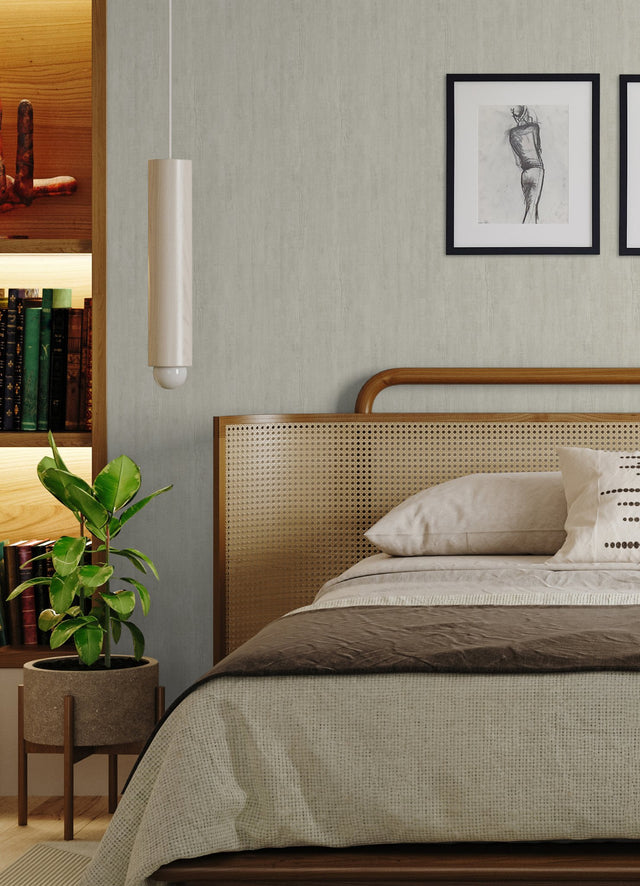 Dimensional Natural Wood Cream Peel & Stick Wallpaper with Modern Wood Look - York RMK12676PL