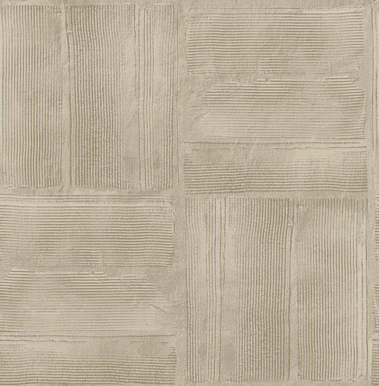 Dimensional Square Taupe Plaster Peel & Stick Wallpaper with Raised Ink Texture - York RMK12681PLW