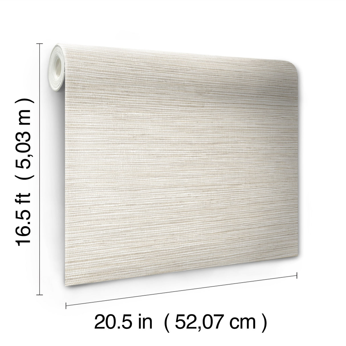 Dimensional Neutral Grasscloth Peel & Stick Wallpaper, Faux Grasscloth, Modern Textured Raised Ink - York RMK12682PLW