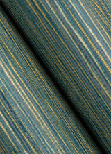 Dimensional Teal Grasscloth Peel & Stick Wallpaper with Metallic Raised Ink Texture - York RMK12684PLW