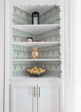 Otis Blue Multi Peel & Stick Wallpaper with Botanical Damask Sparrows - York RMK12689PLW
