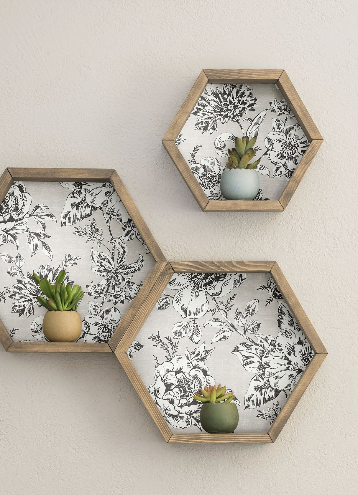 Winifred Taupe Peel & Stick Wallpaper with Vintage Floral Botanical Pattern - York RMK12694PLW