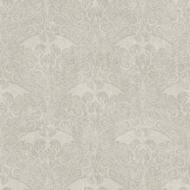 House Of The Dragon Cream Damask Modern Peel & Stick Wallpaper - York RMK12698RL