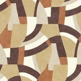Melbourne Terracotta Peel & Stick Wallpaper with Retro Geometric Graphics - York RMK12713PLW