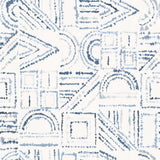 Brisbane Blue Peel & Stick Wallpaper with Shibori Geometric Graphics - York RMK12718PLW