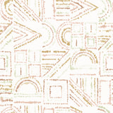 Brisbane Terracotta Peel & Stick Wallpaper with Shibori Geometric Motif - York RMK12719PLW
