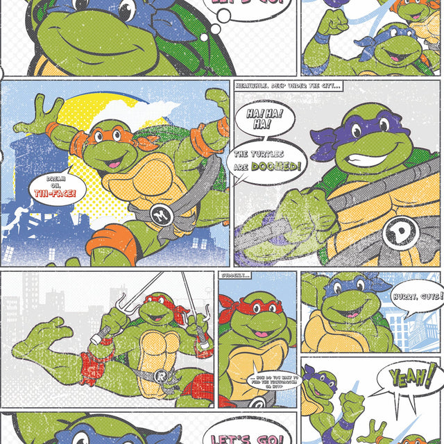 Teenage Mutant Ninja Turtles Comic Green Peel & Stick Wallpaper