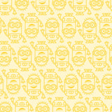 Minions Line Art Yellow Peel & Stick Wallpaper with Kids Novelty Graphics - York RMK12732PLW