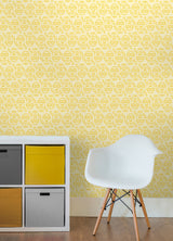 Minions Line Art Yellow Peel & Stick Wallpaper with Kids Novelty Graphics - York RMK12732PLW