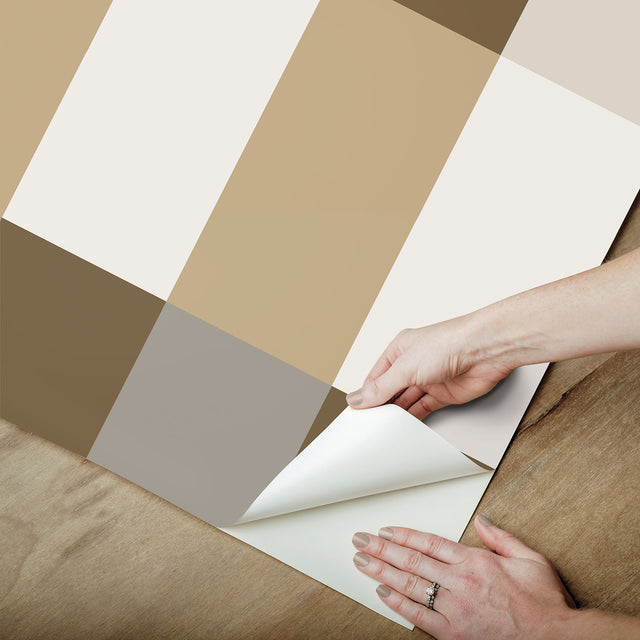 Framework Neutral Peel & Stick Wallpaper with Modern Geometric Pattern - York RMK12735PLW