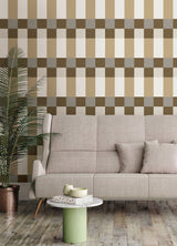 Framework Neutral Peel & Stick Wallpaper with Modern Geometric Pattern - York RMK12735PLW