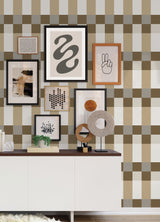 Framework Neutral Peel & Stick Wallpaper with Modern Geometric Pattern - York RMK12735PLW