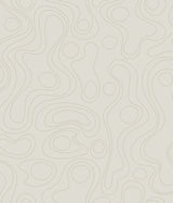 Lineation Beige Geometric Peel & Stick Wallpaper - RoomMates RMK12736PLW