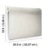 Lineation Beige Geometric Peel & Stick Wallpaper - RoomMates RMK12736PLW