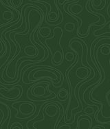 Lineation Green Peel & Stick Wallpaper with Modern Geometric Graphics - York RMK12737PLW