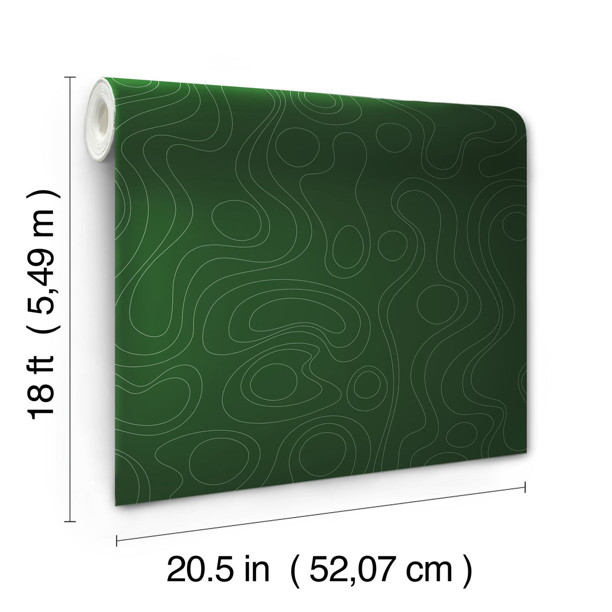 Lineation Green Peel & Stick Wallpaper with Modern Geometric Graphics - York RMK12737PLW