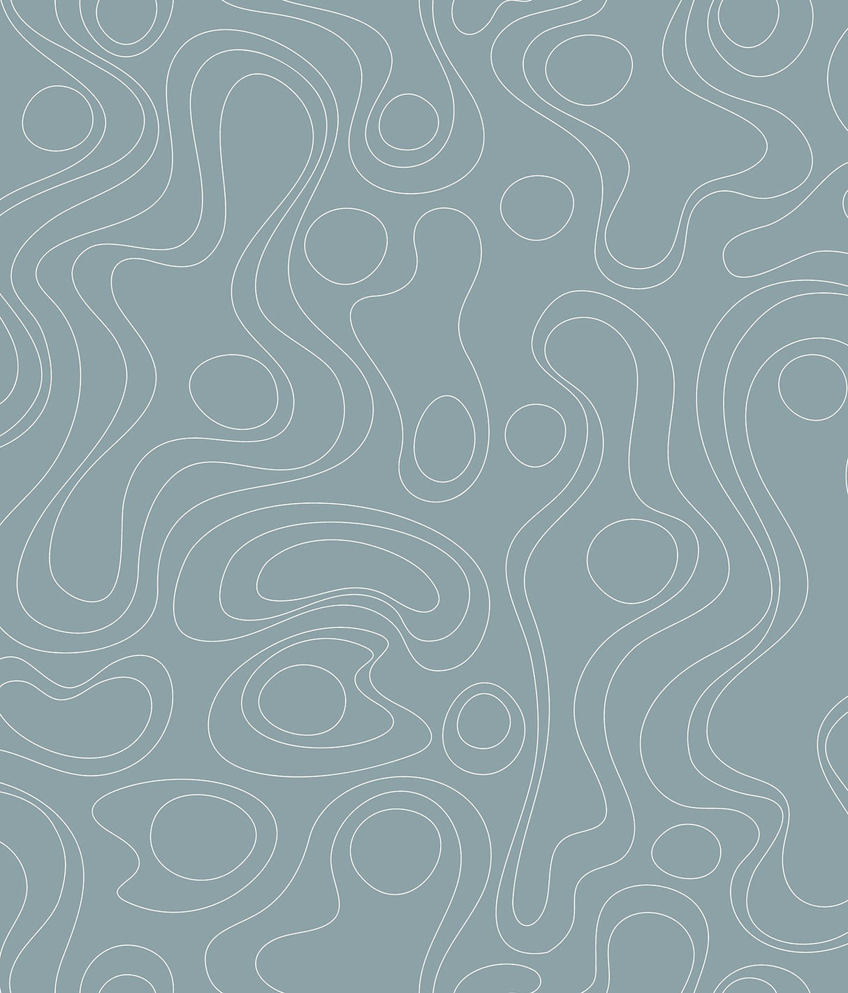 Lineation Blue Peel & Stick Wallpaper with Organic Geometric Pattern - York RMK12738PLW