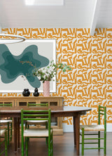 Inside The Box Yellow Peel & Stick Wallpaper with Modern Geometric Checkerboard - York RMK12741PLW
