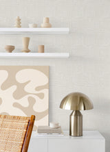Pathways Taupe Geometric Peel & Stick Wallpaper - York RMK12743PLW