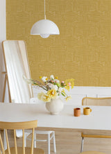 Pathways Yellow Geometric Peel & Stick Wallpaper - York RMK12744PLW