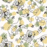 SpongeBob SquarePants Pineapple Toss Yellow Peel & Stick Wallpaper with Kids Novelty Graphics - York RMK12745PLW