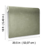 Daphne Olive Green Limewash Peel & Stick Wallpaper with Modern Stone Graphic - York RMK12767PLW