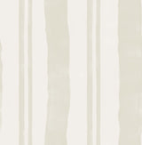 Winston Watercolor Cream Stripe Peel & Stick Wallpaper