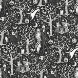 Nightmare Before Christmas Black Forest Toile Peel & Stick Wallpaper - RoomMates RMK12797PLW