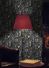Nightmare Before Christmas Black Forest Toile Peel & Stick Wallpaper - RoomMates RMK12797PLW