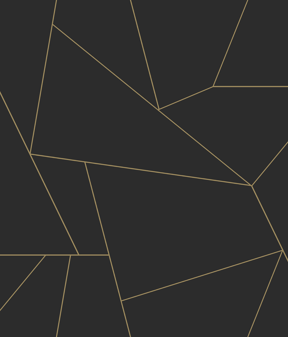 Brilliant Black and Gold Metallic Geometric Peel and Stick Wallpaper by RoomMates - RMK12809PL