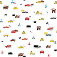Disney & Pixar Cars Racing Peel & Stick Wallpaper featuring Lightning McQueen, Mater and more on a white background by RoomMates RMK12816PL