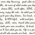 Dream Big Script Black Peel and Stick Wallpaper by RoomMates RMK9005WP - Inspirational Script Typography on White Background