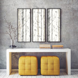 Birch Trees Brown Peel and Stick Wallpaper by RoomMates - Botanical Photographic Nature-Inspired Vinyl Wall Covering - RMK9047WPZ
