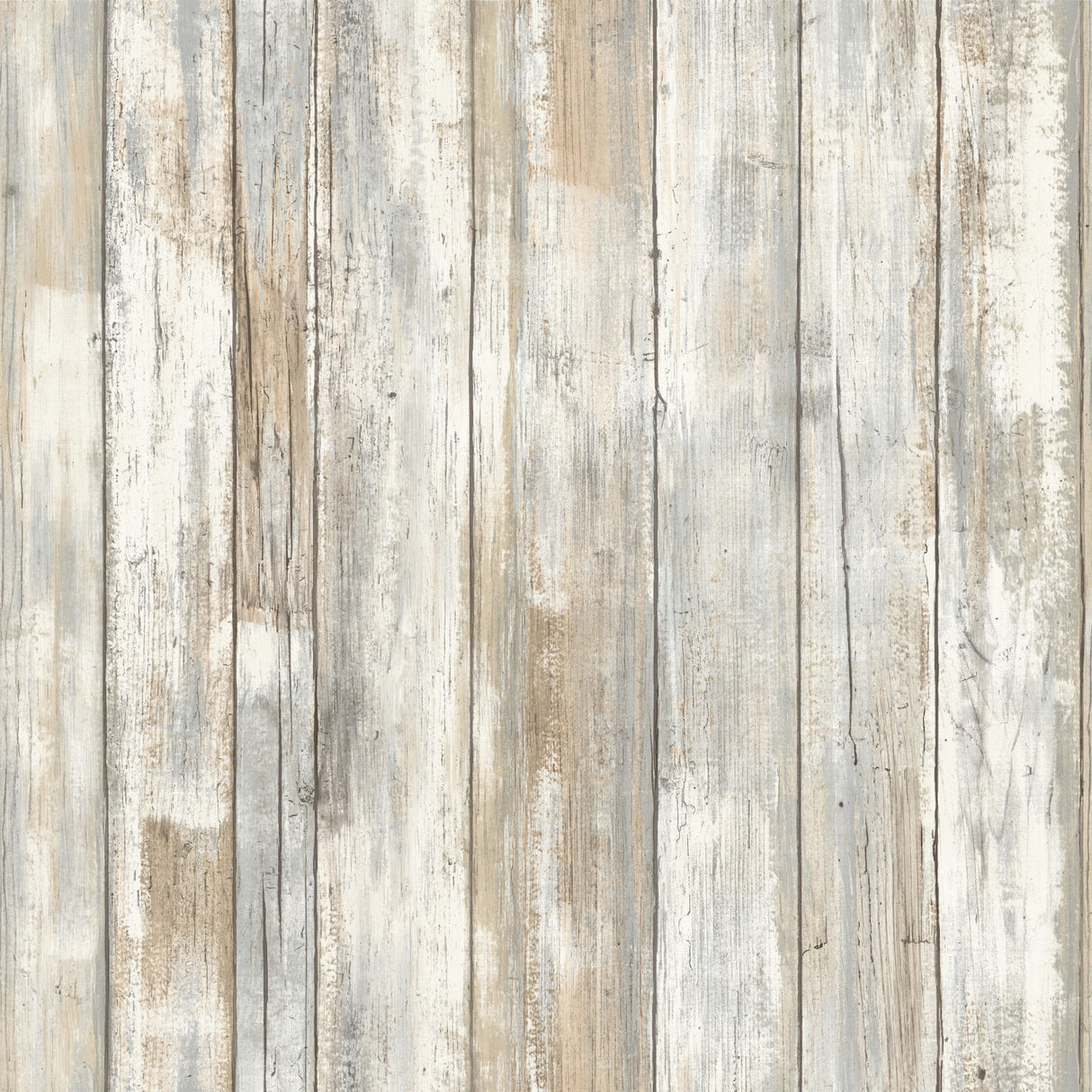 Distressed Wood Tan Peel and Stick Wallpaper by RoomMates - RMK9050WPZ