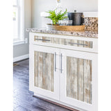 Distressed Wood Tan by RoomMates Peel and Stick Farmhouse Rustic Vinyl Wallpaper, Repositionable and Removable - RMK9050WPZ