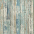 Distressed Wood Blue Peel and Stick Wallpaper by RoomMates - RMK9052WP