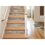 Distressed Wood Blue by RoomMates Rustic Farmhouse Wood Plank Texture Fully Removable Repositionable Peel and Stick Vinyl Wallpaper - RMK9052WPZ