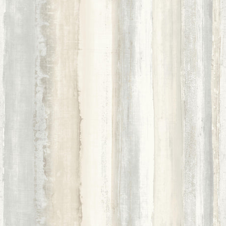 Watercolor Stripe Tan Peel and Stick Wallpaper by RoomMates RMK9062WPZ