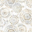 Bohemian Blue Peel and Stick Wallpaper Geometric Mandala Pattern by RoomMates RMK9122WPZ