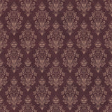 Disney Haunted Mansion Maroon Distressed Damask Peel and Stick Wallpaper by RoomMates RMWS1221