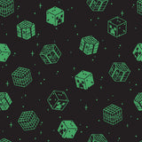 Minecraft Black Blocks peel and stick wallpaper roll by RoomMates, 20.5 in x 18 ft