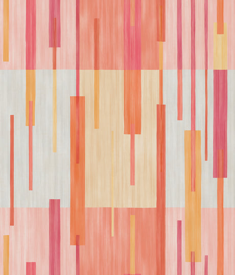 Abstract Grid Pink Peel and Stick Wallpaper by RoomMates - RMWS1245