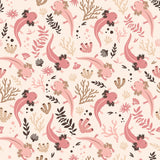 Axolotl Pink Underwater Garden Peel & Stick Wallpaper