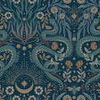 Mystic Serpent Navy Peel and Stick Wallpaper by RoomMates - RMWS1257
